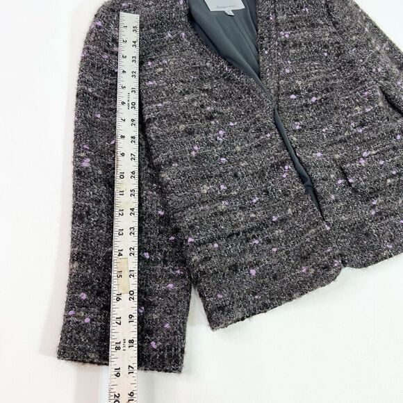 Classiques Entier Jacket Wool Alpaca Blazer Womens Medium Boucle Tweed Preppy - Picture 4 of 11